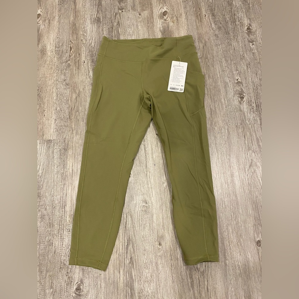 Lululemon “Invigorate” HR Tight 25” Olive Colour size 12 NWT